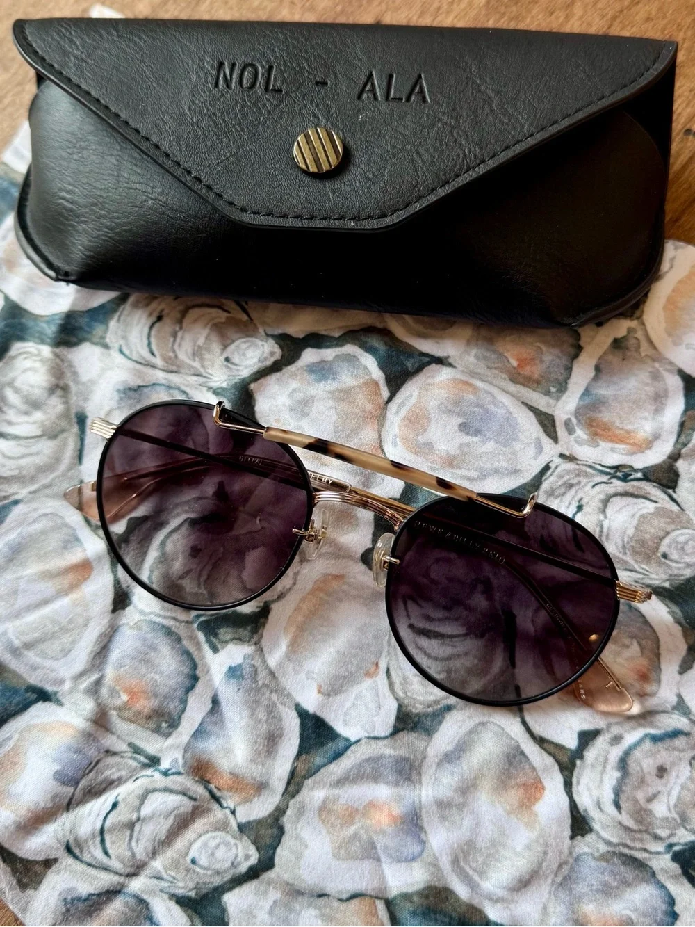 KREWE Billy Reid Shelby sunglasses with case and cloth